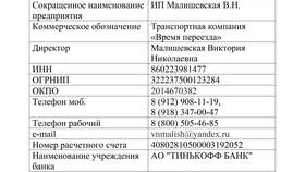 Где посмотреть ОГРНИП в Тинькофф Банке в Билла