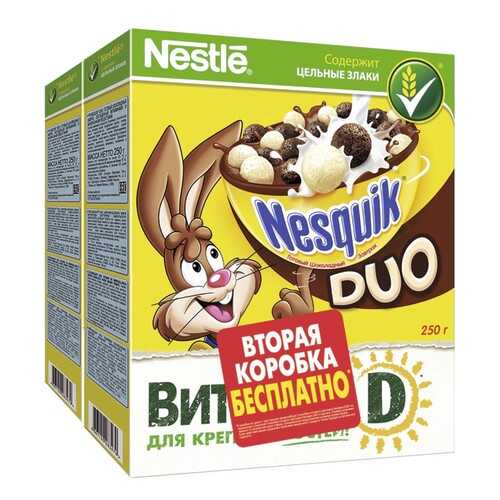 Готовый шоколадный завтрак Nesquik Duo обогащенный витаминами и минеральными веществами в Билла