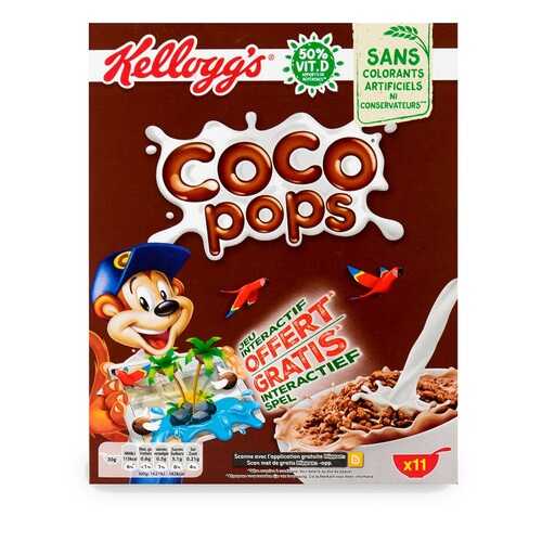 Готовый завтрак Coco Pops шоколадные шарики, Kellogg's, 375/400 г, Франция в Билла