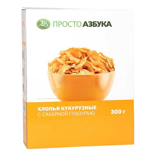 Хлопья кукурузные Просто Азбука Корн Флейкс 300 г в Билла