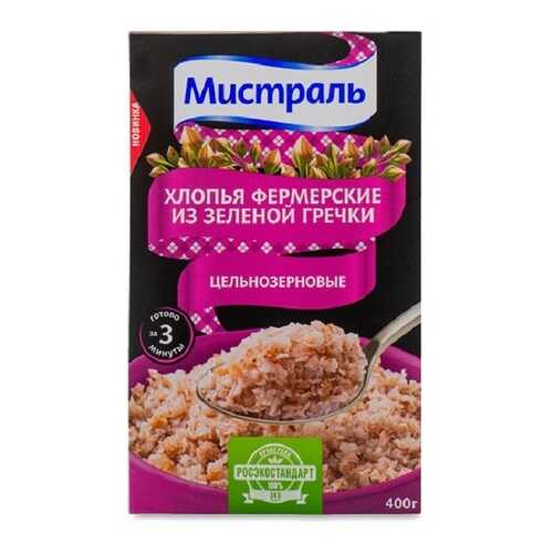 Хлопья Мистраль из зеленой гречки 400 г в Билла