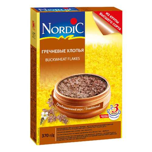 Хлопья Nordic гречневые 370 г в Билла