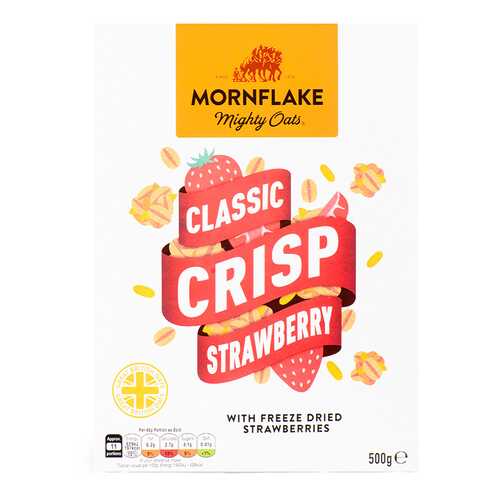 Хлопья запеченные Mornflake овсяные с клубникой 500 г в Билла