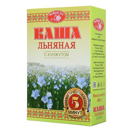 Каша Добрый Лен льняная с кунжутом 400 г в Билла