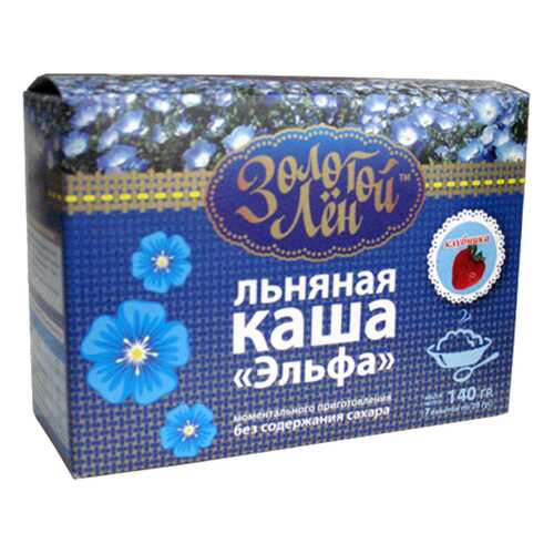 Каша льняная Золотой лен эльфа клубника 7 пакетов по 20 г в Билла