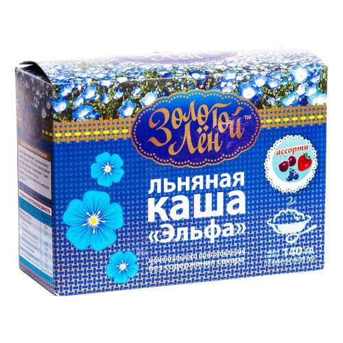 Каша льняная Золотой лен эльфа вишня 7 пакетов по 20 г в Билла