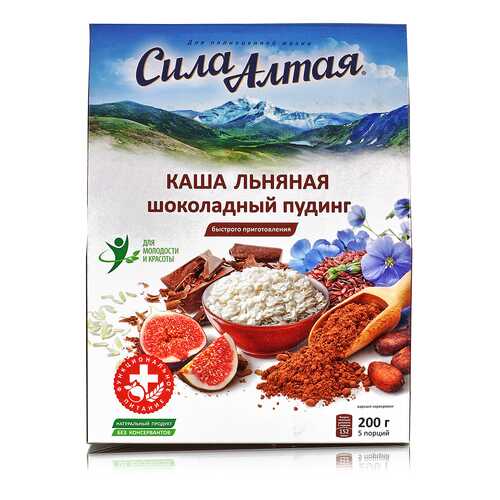 Каша Специалист льняная шоколадный пудинг 5 пакетов 200 г в Билла