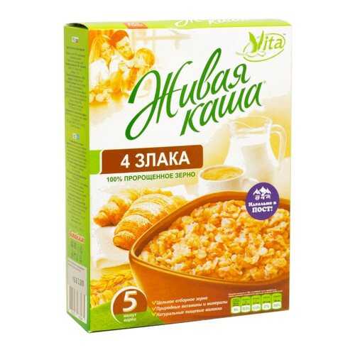 Каша Vita живая 4 злака хлопья из пророщенного зерна 300 г в Билла