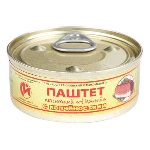 Консервы мясные ЙОМ паштет печеночный с копченостями №1 с ключом 100 г в Билла
