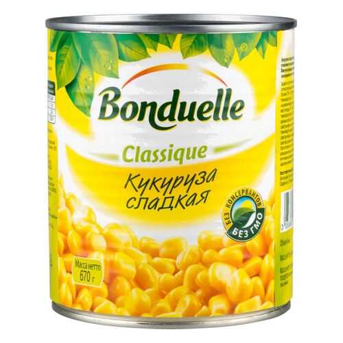Кукуруза сладкая Bonduelle classique 670 г в Билла