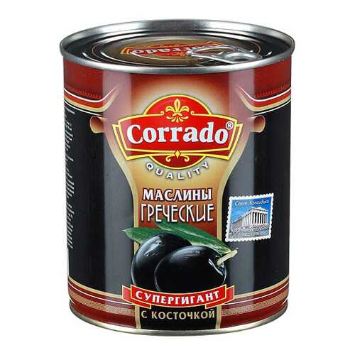 Маслины Corrado греческие супергигант с косточкой 850 мл в Билла