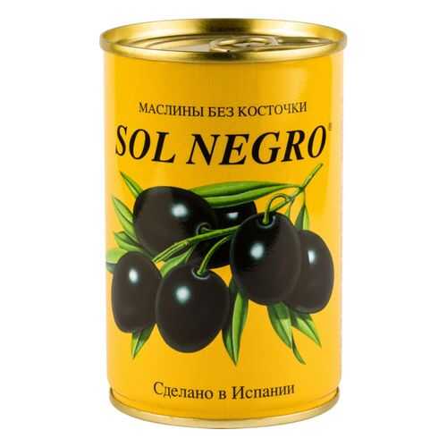 Маслины Sol Negro без косточки 360 г в Билла
