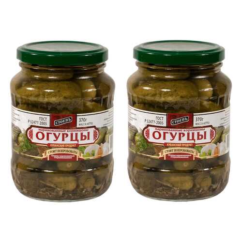 Огурцы Стоевъ маринованные 3-6 см 370 г 2 шт в Билла