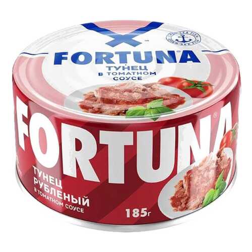 Тунец Fortuna рубленый в томатном соусе 185 г в Билла