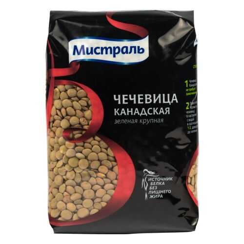 Чечевица Мистраль зеленая канадская крупная 450 г в Билла