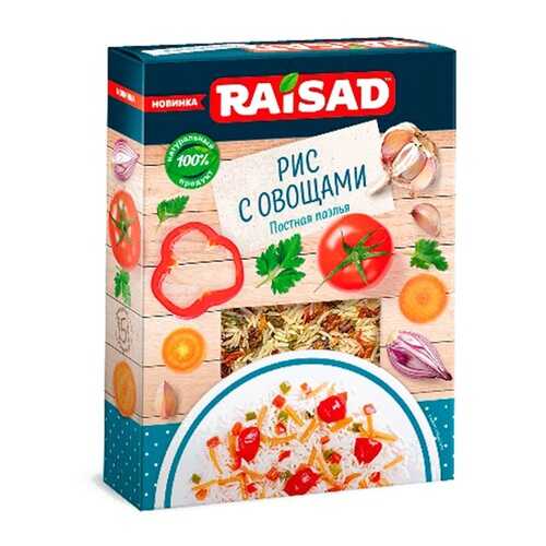 Гарнир Raisad Рис с овощами Постная Паэлья 200г в Билла