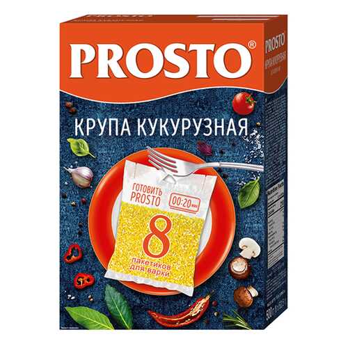 Крупа кукурузная Prosto в пакетиках 8*62.5 г 500 г в Билла