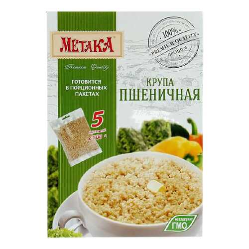 Крупа пшеничная Метака в порционных пакетах 100 г 5 пакетиков в Билла