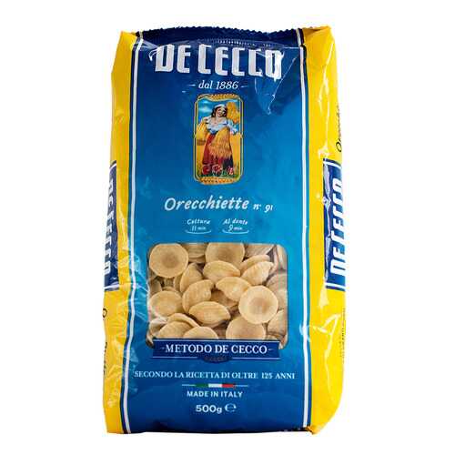 Макароны De Cecco orecchiette из твердых сортов пшеницы 500 г в Билла
