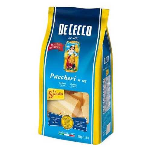 Макароны De Cecco paccheri №125 из твердых сортов пшеницы 500 г в Билла