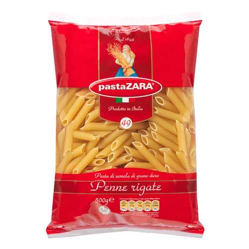 Макароны Pasta Zara №49 перья рифленые 500 г в Билла