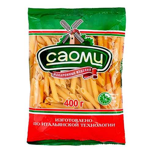 Макароны Саоми перья рифленые 400 г в Билла