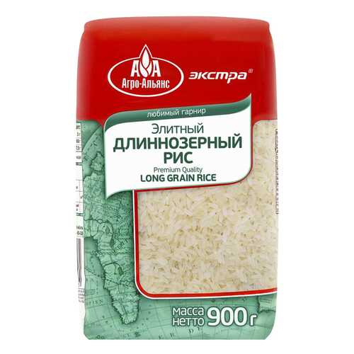 Рис Агро-Альянс экстра элитный длиннозерный 900 г в Билла