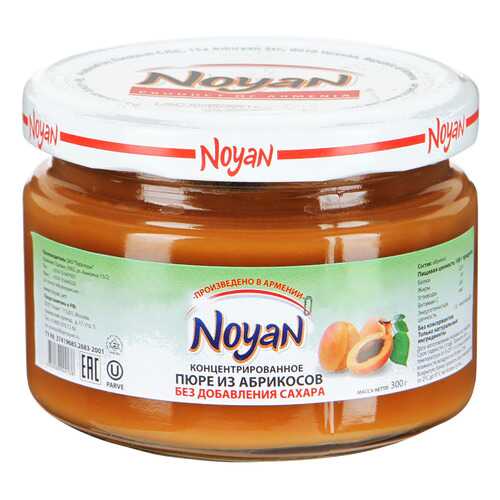 Пюре Noyan из абрикосов без сахара 300 г в Билла