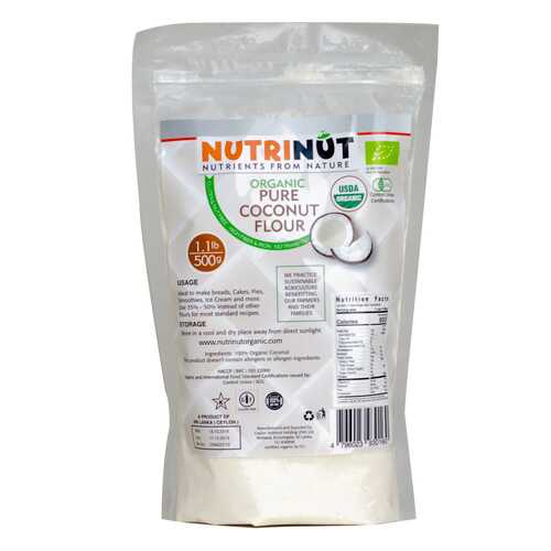 Кокосовая мука Nutrinut organic coconut flour 500 г в Билла