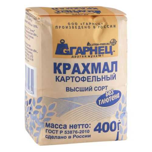 Крахмал картофельный Гарнец без глютена 400 г в Билла