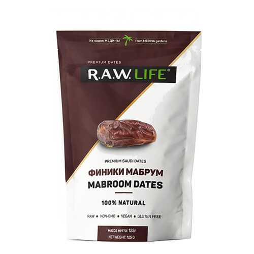 Финики Raw Life мабрум 125 г в Билла