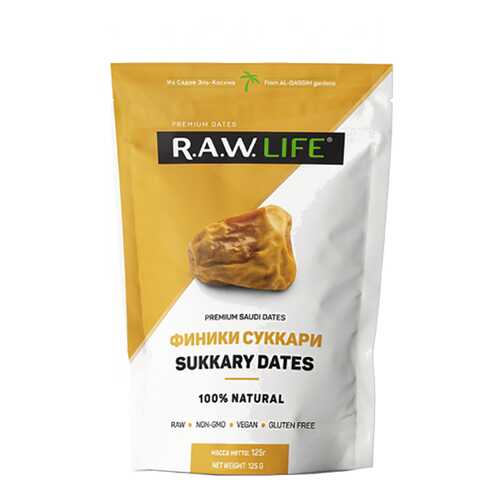 Финики Raw Life суккари 125 г в Билла