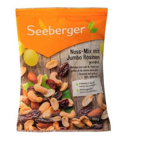 Смесь Seeberger Джамбо обжаренные ядра орехов и темного изюма 150г Германия в Билла