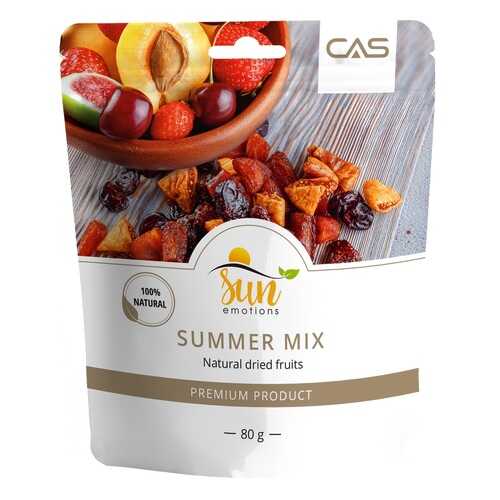 Смесь Summer Mix Sun Emotions инжир, вяленый абрикос, клубника, вишня 80 г в Билла