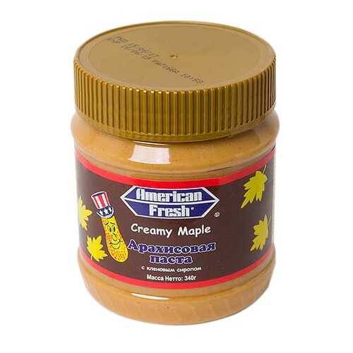 Арахисовая паста American Fresh с кленовым сиропом 340 г в Билла