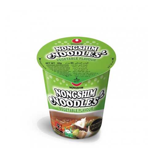 Лапша быстрого приготовления Nongshim с овощами стакан 65 г в Билла