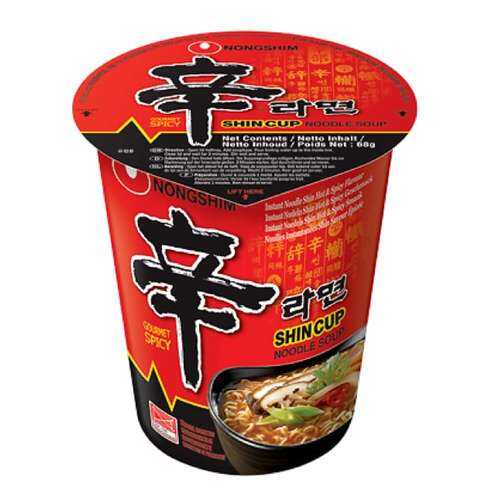Лапша быстрого приготовления Шин Рамен Nongshim стакан 68 г в Билла