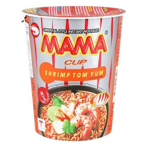 Лапша быстрого приготовления тайская Mama со вкусом супа том ям 70 г в Билла