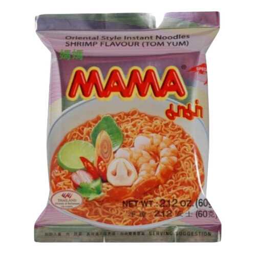 Лапша Mama тайская быстрого приготовления со вкусом креветки том-ям 60 г в Билла