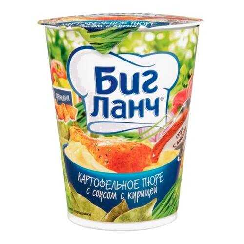 Пюре картофельное Биг ланч с соусом с курицей с гренками 50 г в Билла