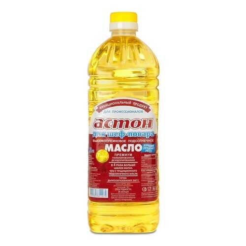 Масло Астон подсолнечное рафинированное дезодорированное 1.8 л в Билла