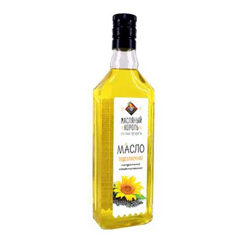 Масло Масляный король подсолнечное 100% сыродавленное 500 мл в Билла