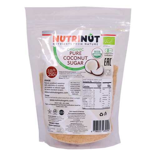 Кокосовый сахар Nutrinut organic coconut sugar 250 г в Билла