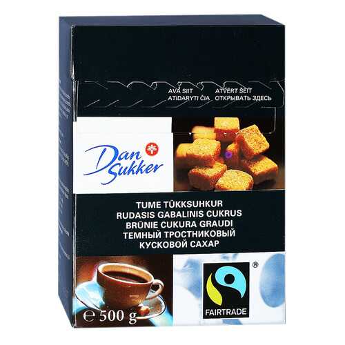 Сахар Dan Sukker темный тростниковый кусковой 500 г в Билла