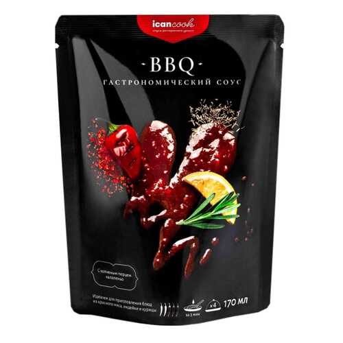 Соус icancook BBQ гастрономический 170 мл в Билла