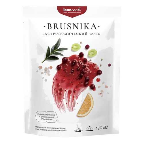 Соус icancook Brusnika гастрономический 170 мл в Билла