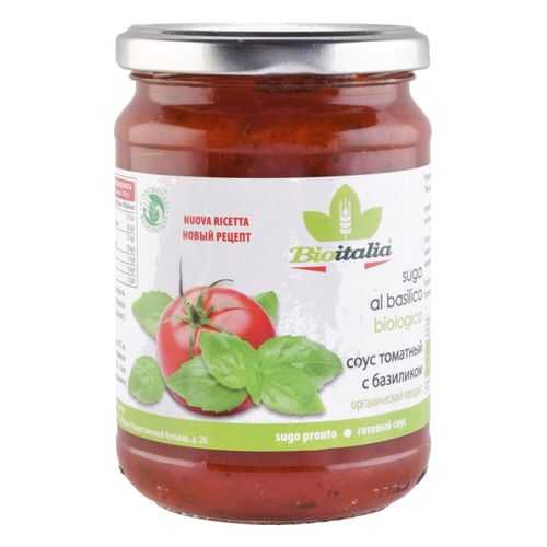 Соус томатный Bioitalia с базиликом 350 г в Билла