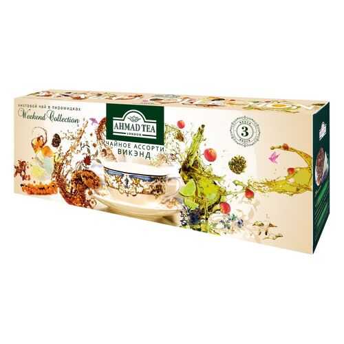 Чай Ahmad Tea Weekend Collection листовой чай в пирамидках 3*20*1.8 г в Билла