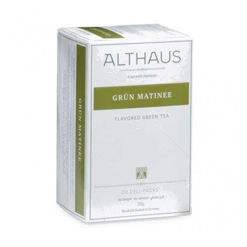Чай Althaus Grun Matinee Deli Pack 20*1.75 г в Билла