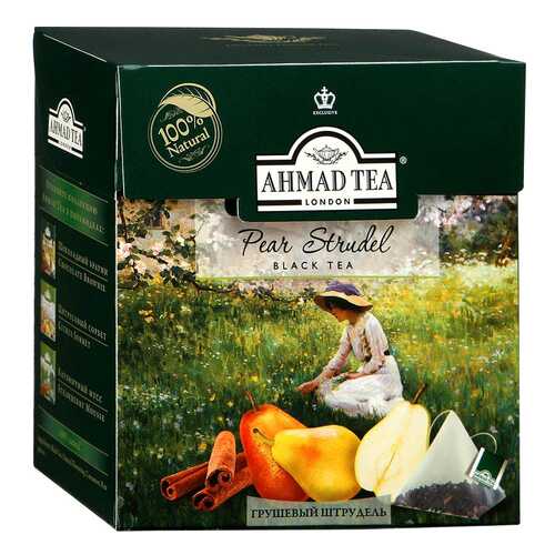 Чай черный Ahmad Tea грушевой штрудель 20 пакетиков в Билла